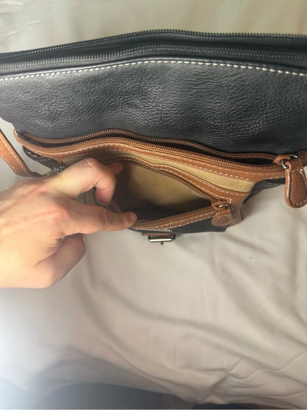 St John’s Bay Leather Crossbody Bag